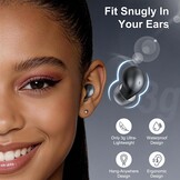 Slaapoordopjes met witte ruis & Bluetooth 6.0 - Zwart (58% Korting)