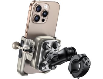 Lamicall Telefoonhouder voor Motor en Fiets - Goud - Geschikt voor 4,7-7,2 inch telefoons