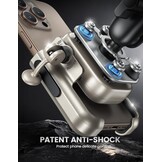 Lamicall Telefoonhouder voor Motor en Fiets - Goud - Geschikt voor 4,7-7,2 inch telefoons
