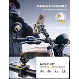 Lamicall Telefoonhouder voor Motor en Fiets - Goud - Geschikt voor 4,7-7,2 inch telefoons