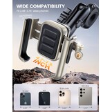 Lamicall Telefoonhouder voor Motor en Fiets - Goud - Geschikt voor 4,7-7,2 inch telefoons