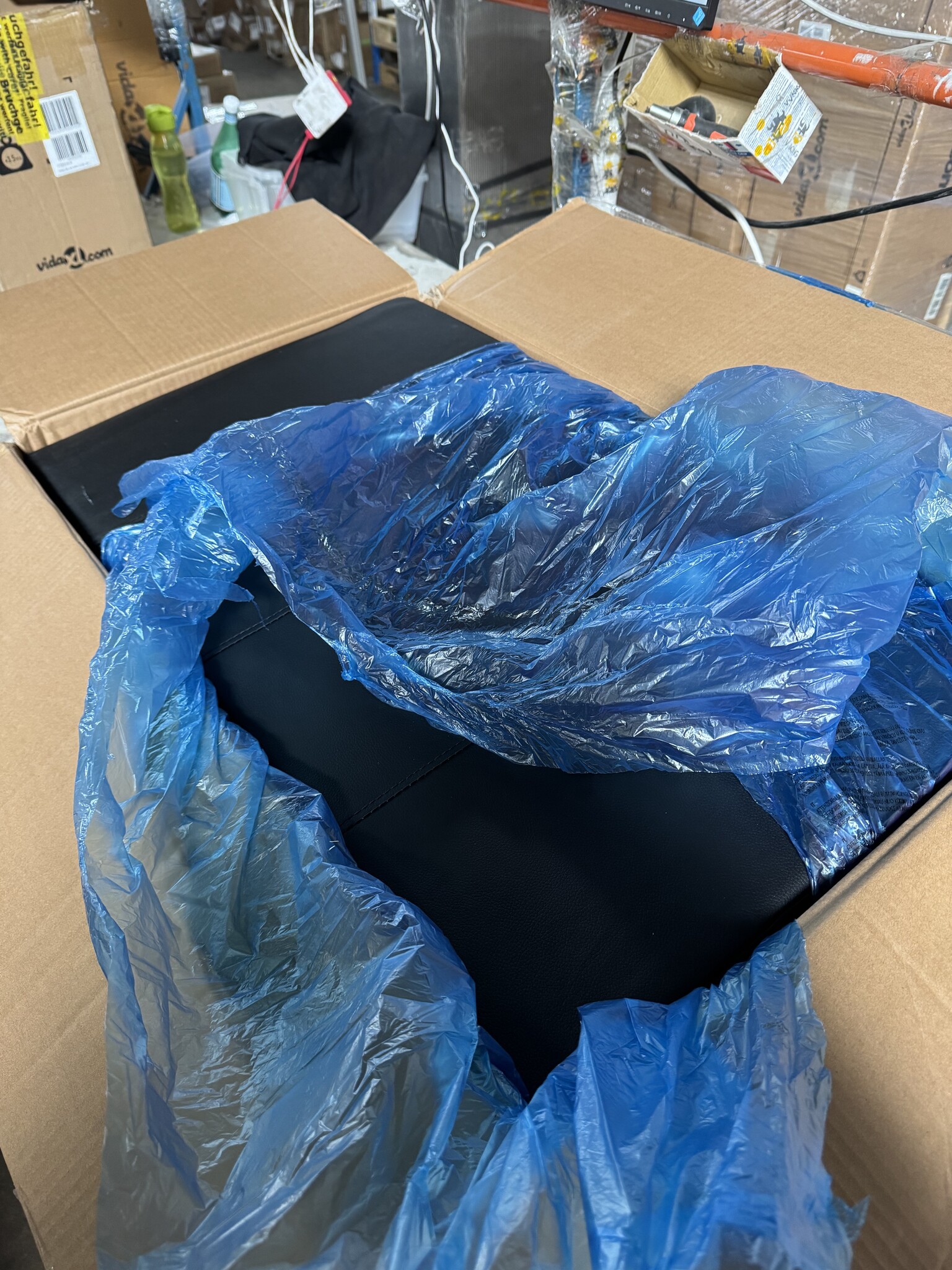 vidaXL Fauteuil 60 cm kunstleer zwart