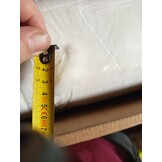 vidaXL Driezitsbank 180 cm fluweel crèmekleurig