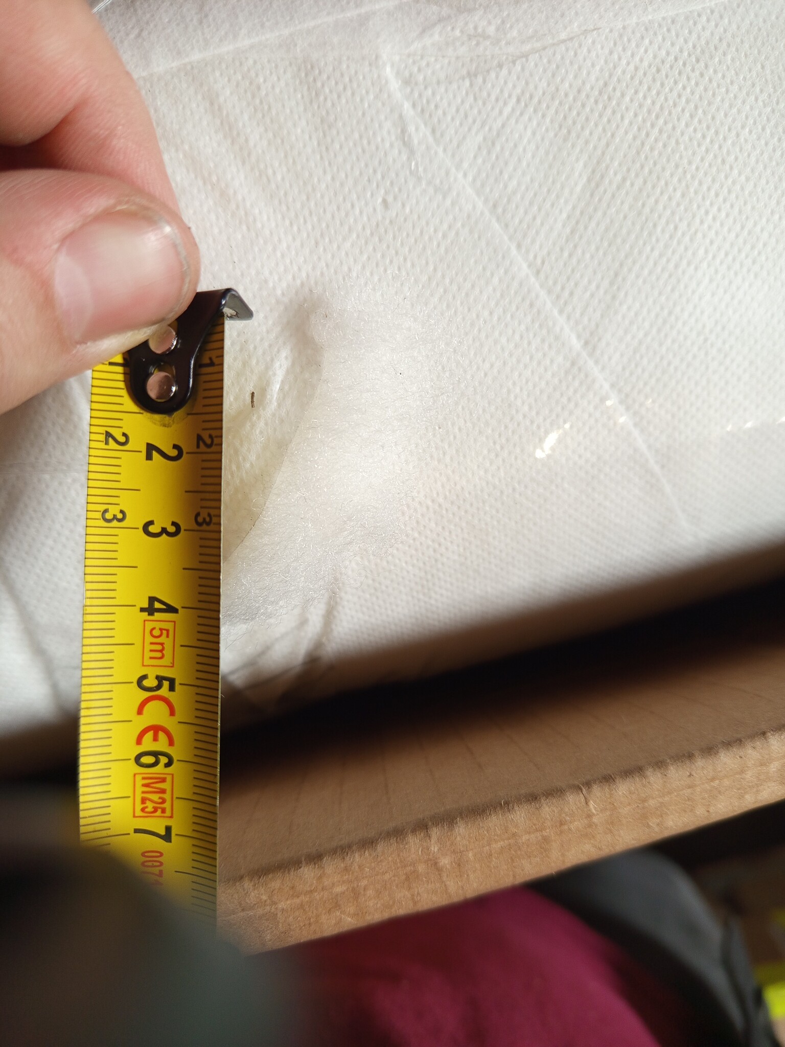 vidaXL Driezitsbank 180 cm fluweel crèmekleurig