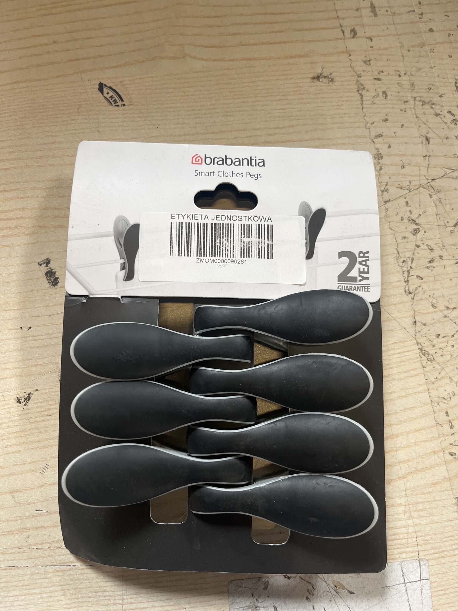 Wasknijpers Smart Spring 8 stuks Zwart/Grijs - 71% Korting!