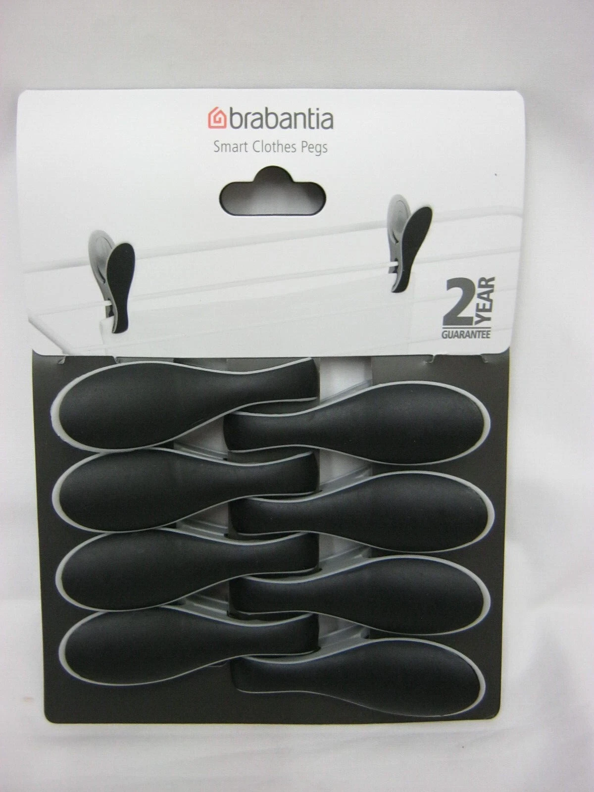 Wasknijpers Smart Spring 8 stuks Zwart/Grijs - 71% Korting!