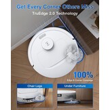 ECOVACS DEEBOT T30C OMNI Robotstofzuiger en Dweilrobot, 20.000 Pa, ZeroTangle 3.0, TruEdge 2.0, TrueMapping 2.0, Alles-in-één OMNI-station, Automatisch zelfreinigingssysteem, Wit