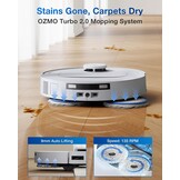 ECOVACS DEEBOT T30C OMNI Robotstofzuiger en Dweilrobot, 20.000 Pa, ZeroTangle 3.0, TruEdge 2.0, TrueMapping 2.0, Alles-in-één OMNI-station, Automatisch zelfreinigingssysteem, Wit