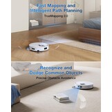 ECOVACS DEEBOT T30C OMNI Robotstofzuiger en Dweilrobot, 20.000 Pa, ZeroTangle 3.0, TruEdge 2.0, TrueMapping 2.0, Alles-in-één OMNI-station, Automatisch zelfreinigingssysteem, Wit