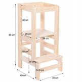 Leertoren - Keukenhulp - 90x39x52 cm - kindertrapje