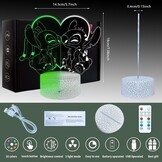 Stitch 3D LED Nachtlamp Kinderkamer | 16 Kleuren | Kleurwissel | Incl. Afstandsbediening