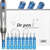 Dr. pen Ultima M8S Microneedling Pen - Professionele draadloze Derma Pen met 9 vervangende cartridges