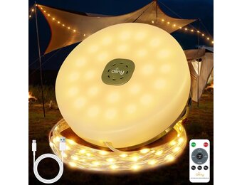 Ollny USB-lichtketting voor camping, buiten en binnen, 10 m