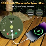 Ollny USB-lichtketting voor camping, buiten en binnen, 10 m