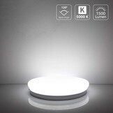 Lepro LED Plafondlamp 30 cm - IP54 Badkamerlamp - 22W - Koud Wit