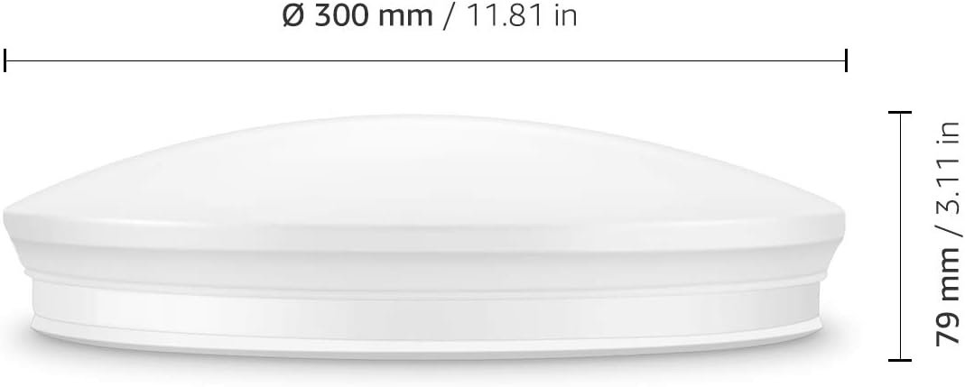 Lepro LED Plafondlamp 30 cm - IP54 Badkamerlamp - 22W - Koud Wit