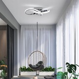 Comely Led-plafondlamp, 38 W, elegant zilver, modern bloemendesign, acryl plafondverlichting voor slaapkamer, woonkamer, keuken, ingang, hal, koudwit, 6500 K