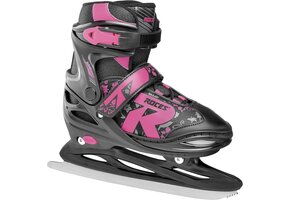 Verstelbare Jokey Ice 2.0 IJshockey Schaatsen Meisjes - Zwart/Fuchsia