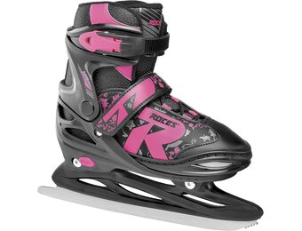 Verstelbare Jokey Ice 2.0 IJshockey Schaatsen Meisjes - Zwart/Fuchsia