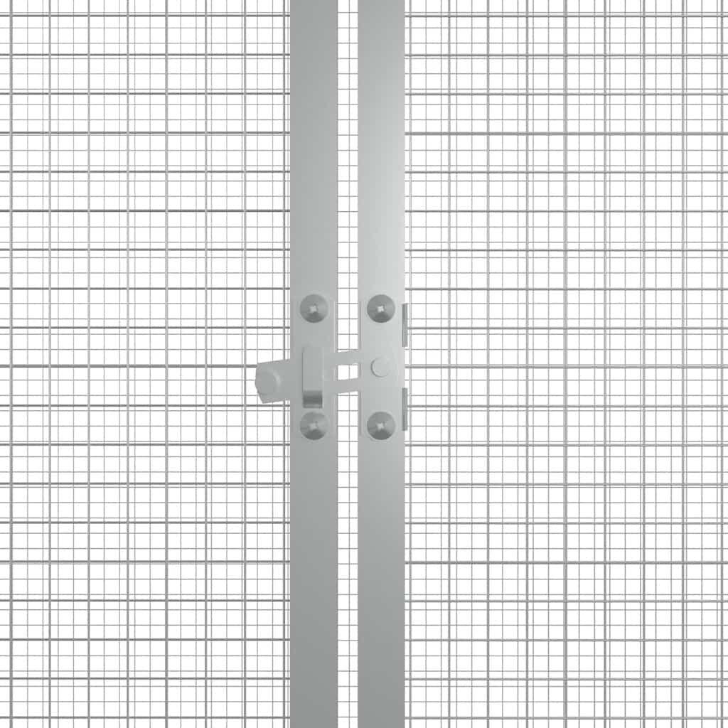 vidaXL Kippenhok 200x91x100 cm gegalvaniseerd staal antracietkleurig