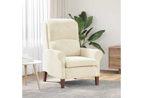 VidaXL Fauteuil Crème Fluweel 76x94x102 cm - 41% Korting