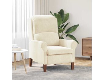 vidaXL Fauteuil Crème 76 x 94 x 102 cm Fluweel