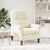 vidaXL Fauteuil Crème 76 x 94 x 102 cm Fluweel