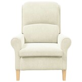 vidaXL Fauteuil Crème 76 x 94 x 102 cm Fluweel