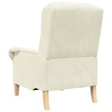 vidaXL Fauteuil Crème 76 x 94 x 102 cm Fluweel