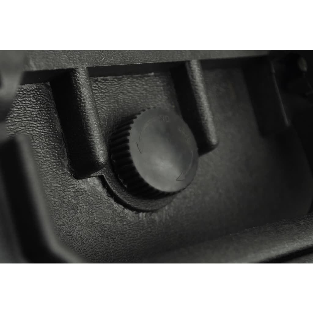 vidaXL Hardcase transportkoffer met schuimvulling zwart