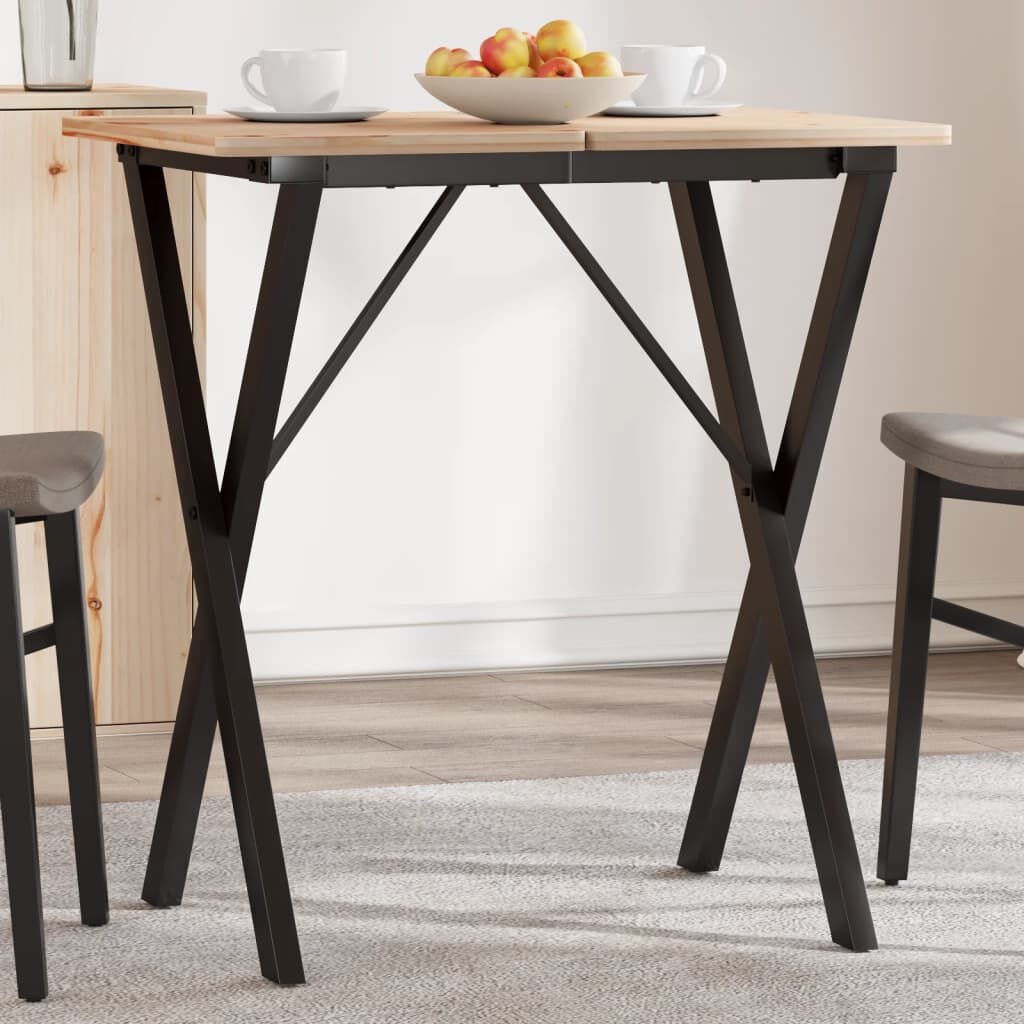 vidaXL Eettafelpoten X-frame 60x50x73 cm gietijzer