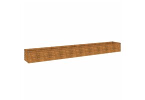 Verhoogde Plantenbak van Cortenstaal - 386x50x36 cm - 34% Korting