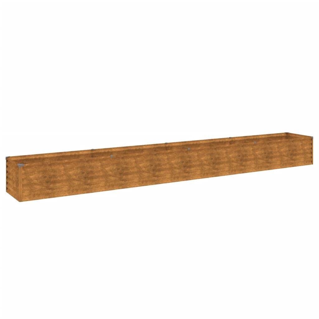 vidaXL Plantenbak verhoogd 386x50x36 cm cortenstaal