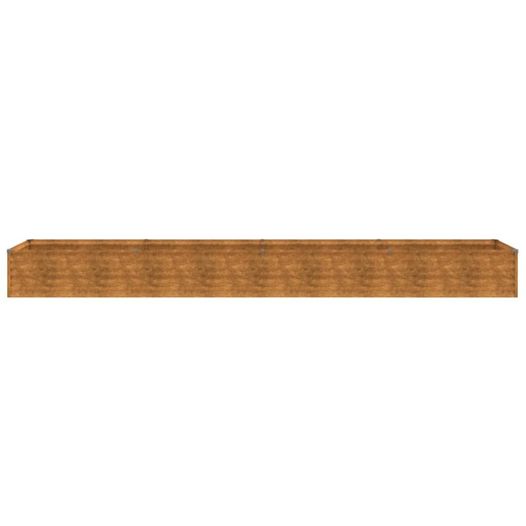 vidaXL Plantenbak verhoogd 386x50x36 cm cortenstaal