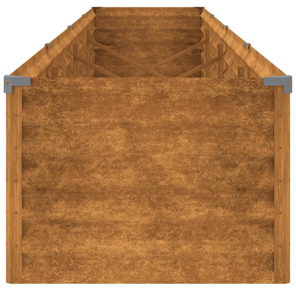 vidaXL Plantenbak verhoogd 386x50x36 cm cortenstaal