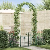 vidaXL Tuin Boog Effen Groen 203 x 50 x 218 cm