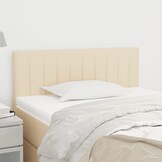 Hoofdbord crèmekleurig stof 80x5x78/88 cm - 68% Korting!