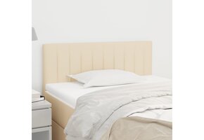 VidaXL Hoofdbord Crèmekleurig Stof - 50% Korting