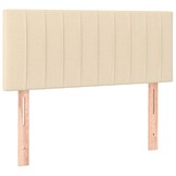 Hoofdbord crèmekleurig stof 80x5x78/88 cm - 68% Korting!
