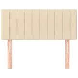 Hoofdbord crèmekleurig stof 80x5x78/88 cm - 68% Korting!