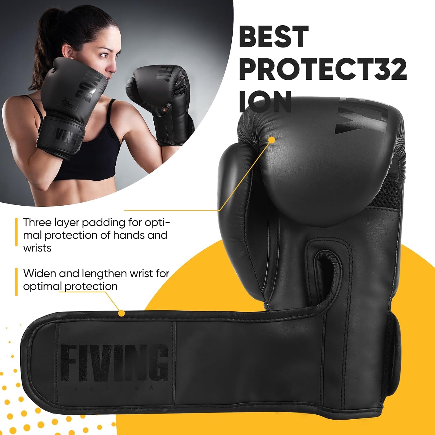 Bokshandschoenen voor dames en heren, bokstrainingshandschoenen, geschikt voor boksen, kickboksen, gemengde vechtsporten, Thai, MMA, vechttraining