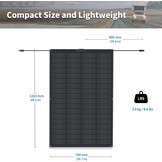 300 W (2 Pack 150 Watt) Flexible Solar Panel Monocrystalline Solar Panel Photovoltaic Module Solar Module for Caravans, Boats, Roofs