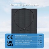 300 W (2 Pack 150 Watt) Flexible Solar Panel Monocrystalline Solar Panel Photovoltaic Module Solar Module for Caravans, Boats, Roofs