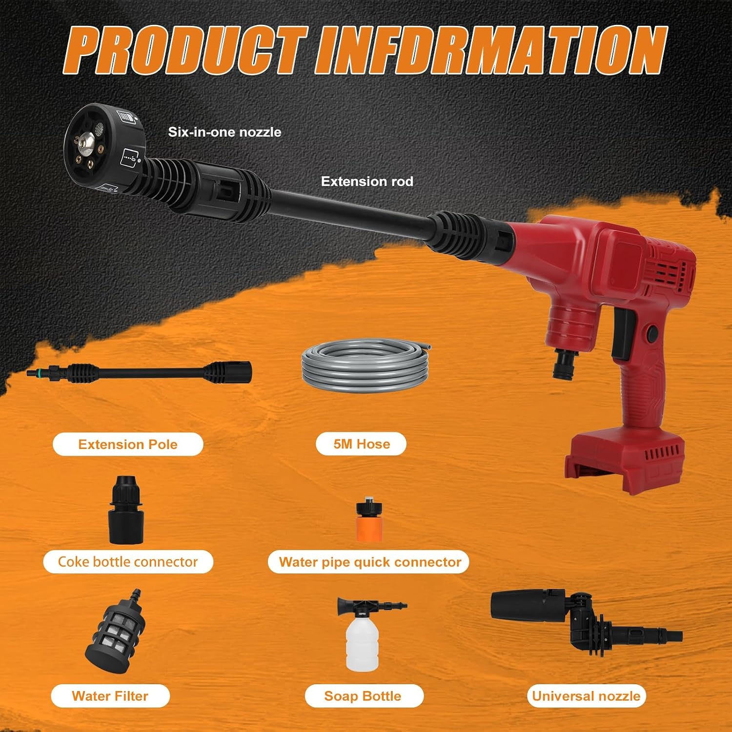 Accu-hogedrukreiniger 40 bar, Milwaukee M18 compatibel | 40% korting