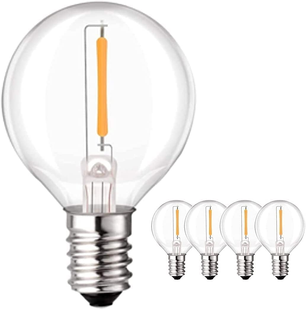 LED G40 Gloeilampen E12 Buiten - Warm Wit 2700K - 1W - 5 stuks - 62% Korting