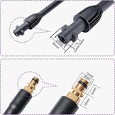 YUET Trigger Hogedruk Waspistool Jet Washer Accessoire Kit Quick Connect Release Systeem voor Karcher K2 K3 K4 K5 K6 K7 Kärcher & Wand Dirt Lance Spray Nozzle Verstelbare Reiniging Cleaner Slang 2100