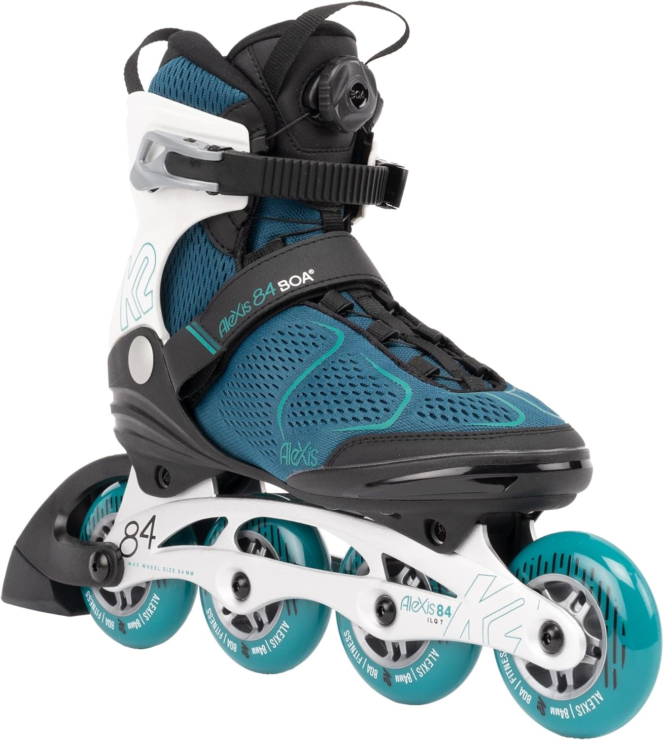 K2 Alexis 84 Boa Inline Skates Teal - White