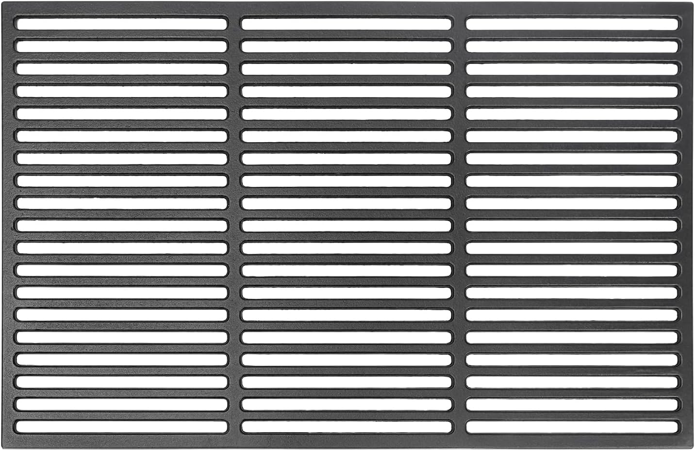 Denmay 60 x 40 cm gietijzeren grillrooster voor gasgrill, houtskoolgrill, BBQ en meer, gietijzeren rooster geëmailleerde reserveonderdelen, 1 stuk