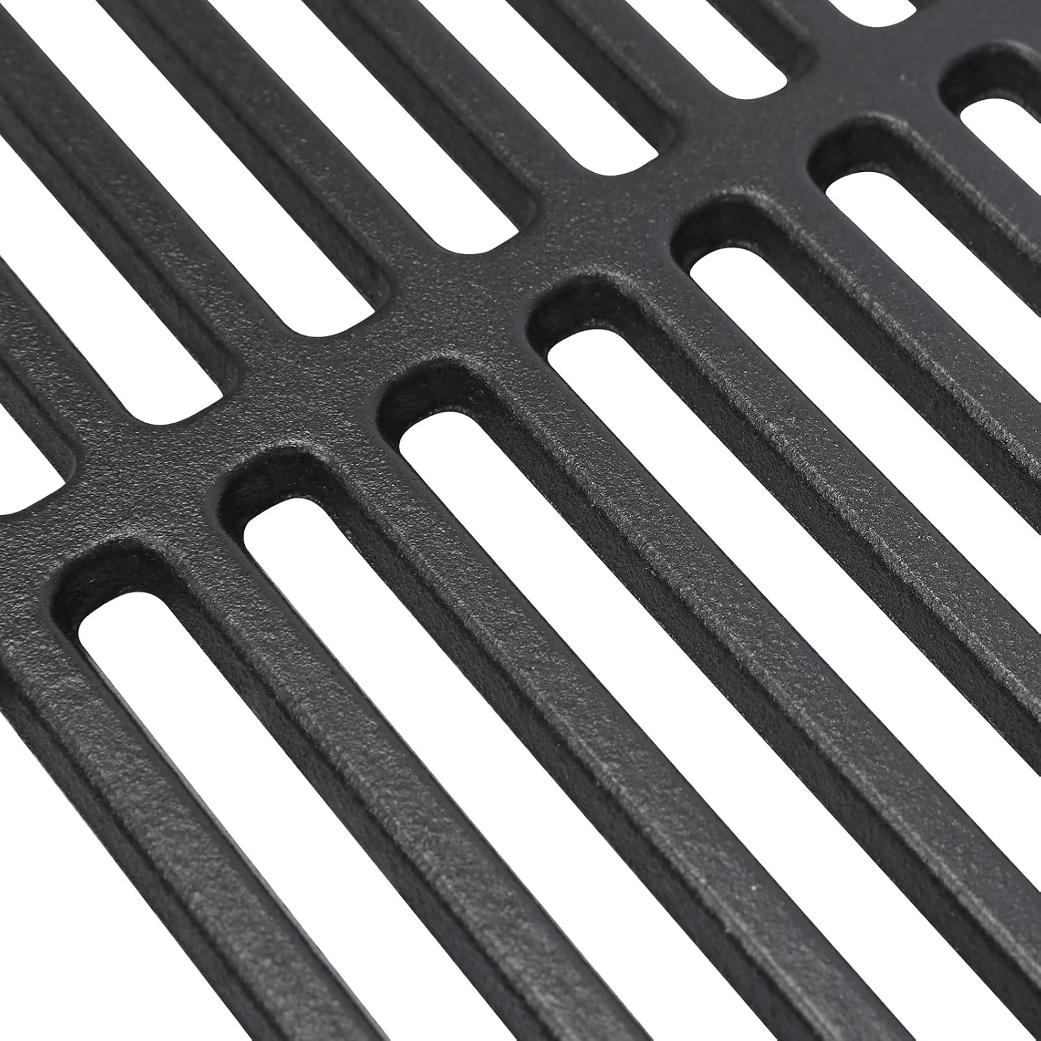 Denmay 60 x 40 cm gietijzeren grillrooster voor gasgrill, houtskoolgrill, BBQ en meer, gietijzeren rooster geëmailleerde reserveonderdelen, 1 stuk