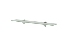 Zwevend Glas Schap 60x10 cm - Met 54% Korting